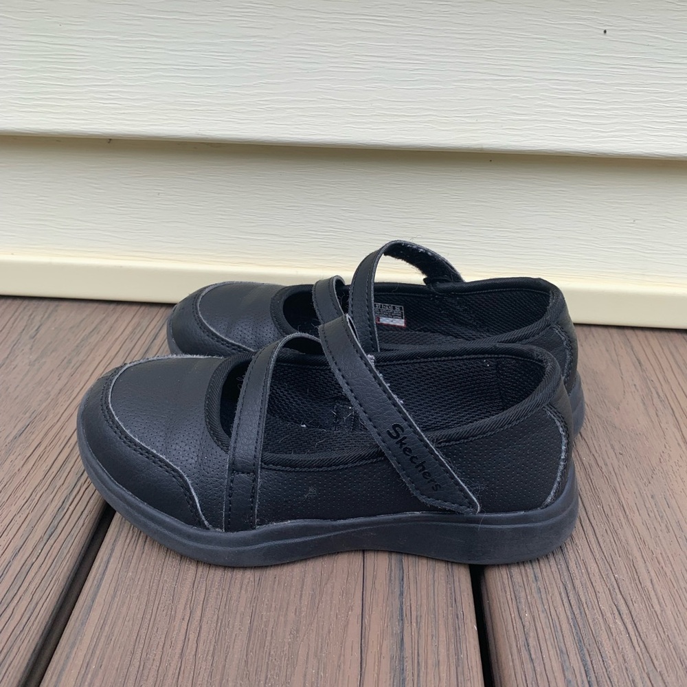 Sketchers Black Uniform Shoes